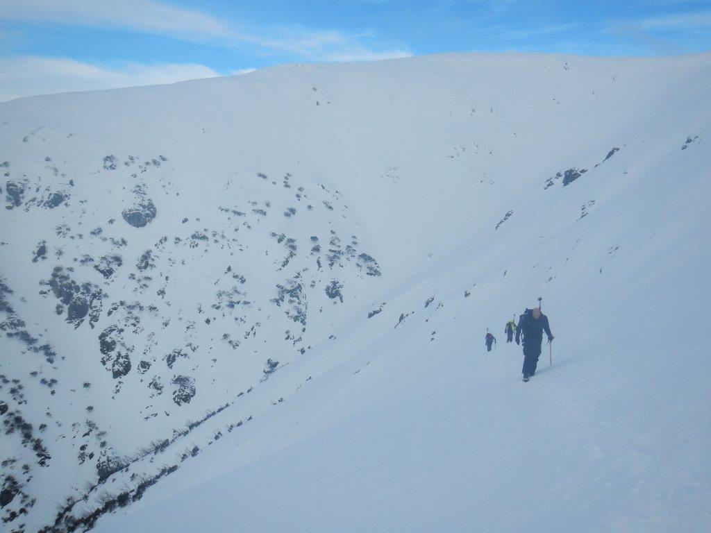 Climbing out of Snowy Creek, Mt Bogong